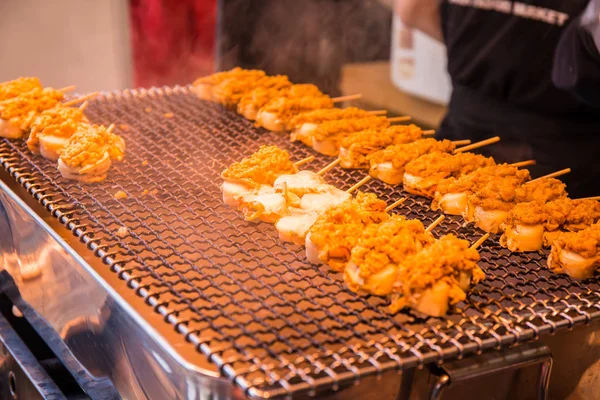 Grilled food in Tsukiji Market,Japan — Stock Photo, Image