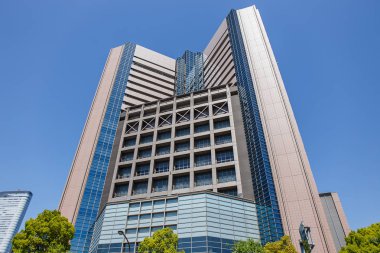 Tokyo, Tsukiji Japonya 2 Mayıs 2017: High street Toky bina