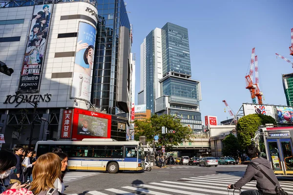 SHIBUYA - TOKYO - JAPAN - May 2, 2017: High angle view of Shibuy — Stock Photo, Image