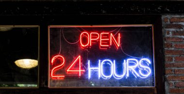 24 Saat Açık etiket Shop.