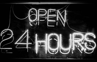 24 Saat Açık etiket Shop.