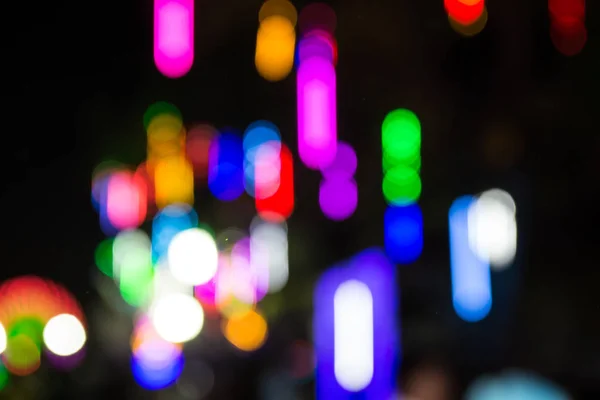 ライトが夜背景のぼかし — ストック写真