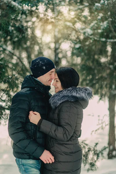 bir karlı park karı ve koca