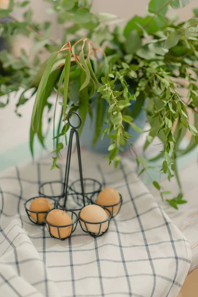 Stand con huevos — Foto de Stock