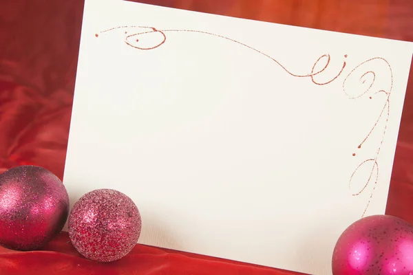 Noel süslemesi ve boş noel kartı fotokopi alanı