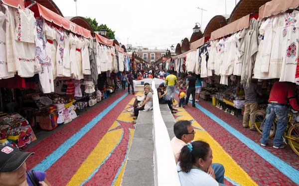 Puebla City Puebla Mexico 2019 People Shop Parin Pueblas Largest — Stock Photo, Image