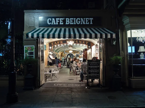 Nueva Orleans Luisiana 2020 Vista Exterior Del Café Beignet Café — Foto de Stock