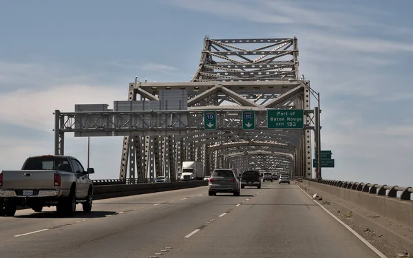 Baton Rouge Louisiana Usa 2020 View Horace Wilkinson Bridge Cantilever — стокове фото