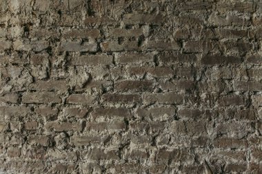 Tuğla duvar sıva gri arka plan doğal duvar ile