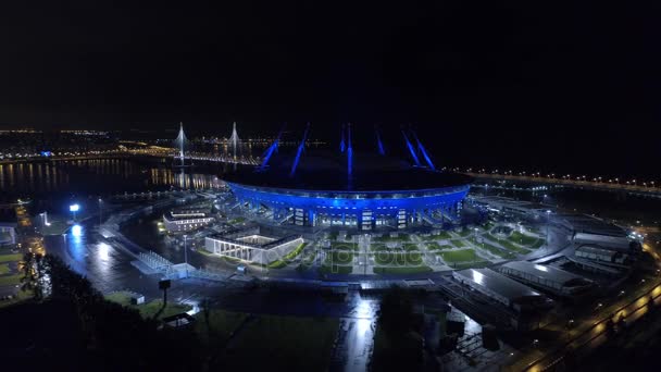 Aerial Video Saint Petersburg Stadium Also Called Zenit Arena Fifa — Stock Video