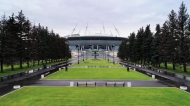 Saint Petersburg Stadyumu, hava video olarak da adlandırılır Zenit Arena, FIFA Konfederasyonlar Kupası 2017, 2018 Dünya Kupası, Rusya, Saint Petersburg, 1 Ekim 2017