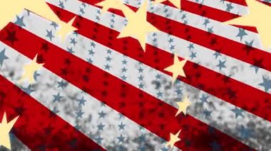 soyut Amerikan bayrağı