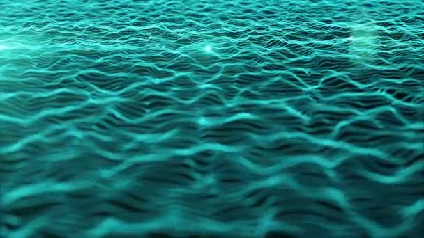 Aqua wave ripples — Stock Video