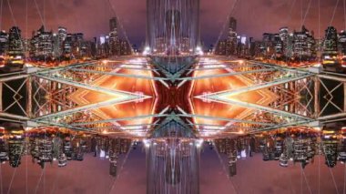 Brooklyn Köprüsü ayna soyut