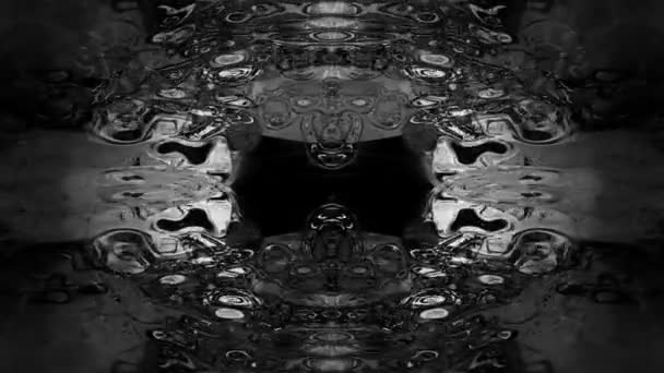 Abstraite images rorschach formes et boucles de flux — Video