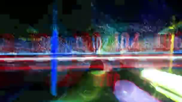 Абстрактный красочный циферблат — стоковое видео