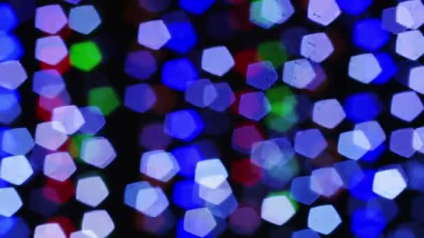 Blinkande bokeh disco — Stockvideo