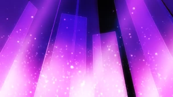 紫の塔の背後にある泡 — ストック動画