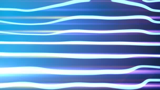 Blue wavy lines motion background — Stock Video