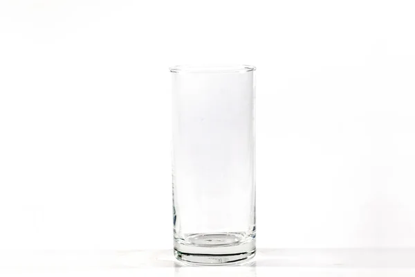 Üres ivóvíz üveg pohár — Stock Fotó