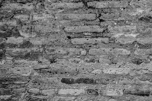 B & W pared de ladrillo . —  Fotos de Stock