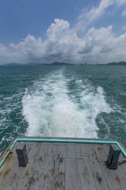  su akışı mavi deniz gemi sonra