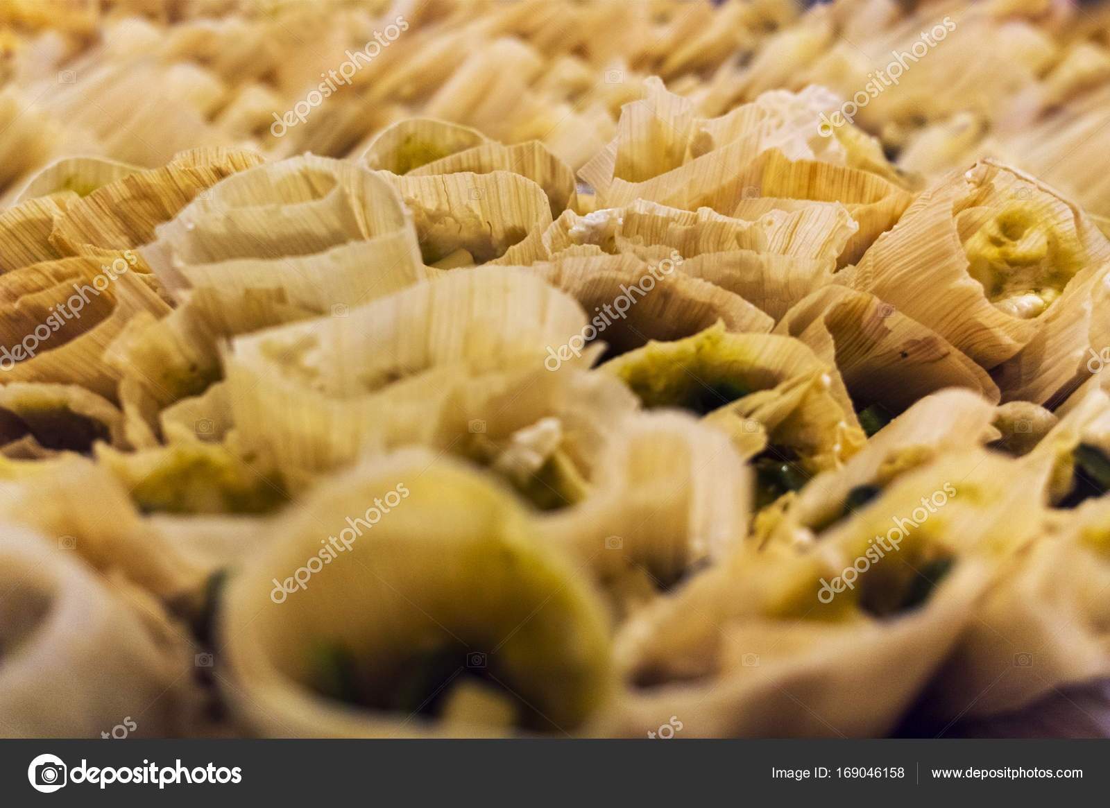 mexican food with corn husk