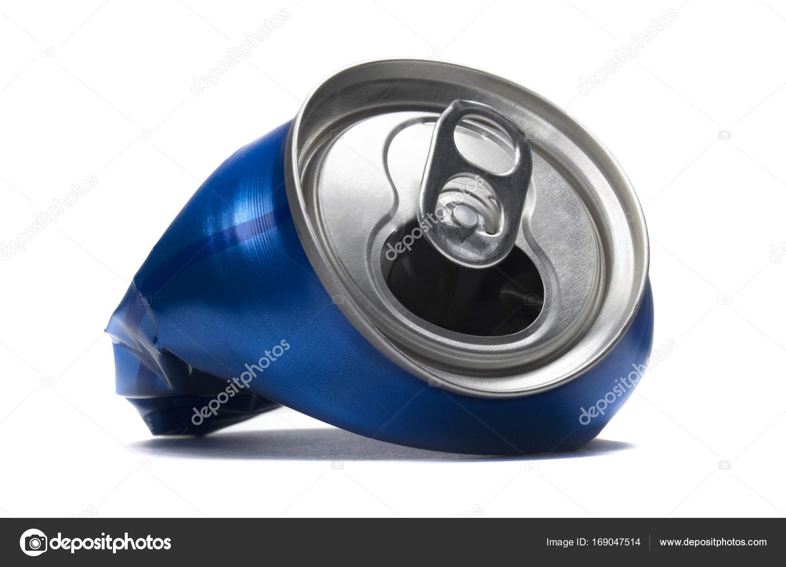 smashed soda can
