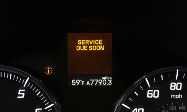 Car Service Warning Light clipart