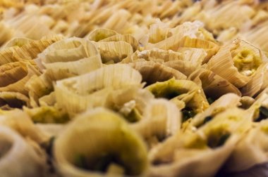 Mısır kabuğu ile Meksika Tamales