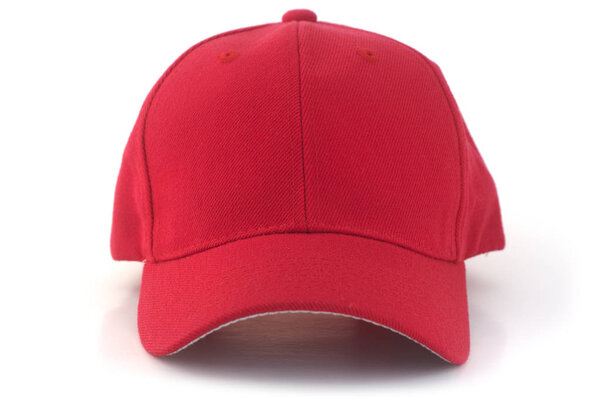 Isolated Red Baseball Cap