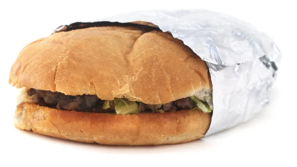 Na białym tle Meksykańska, Sandwich — Zdjęcie stockowe