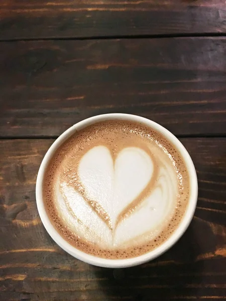 Caffè foglia amore cuore — Foto Stock