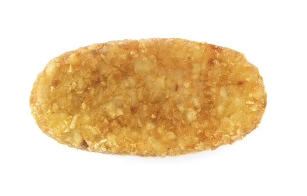 Geïsoleerde Hash Brown — Stockfoto