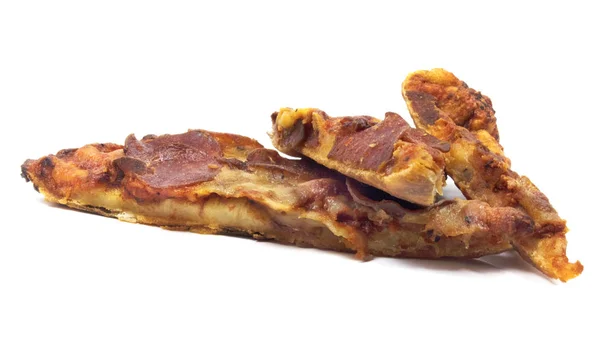 Geïsoleerde pizza slice — Stockfoto