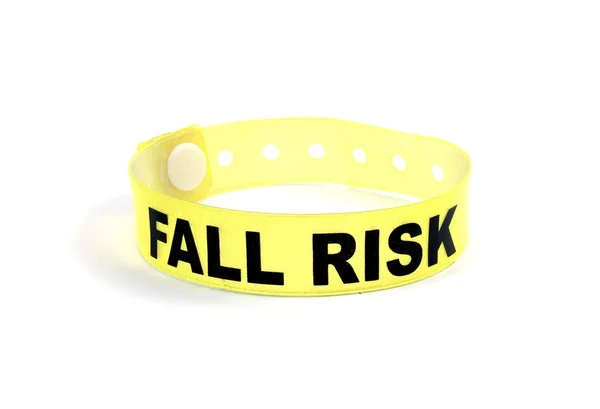 Fallrisk patienten armband — Stockfoto