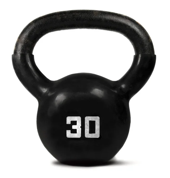 Peso preto Kettlebell — Fotografia de Stock