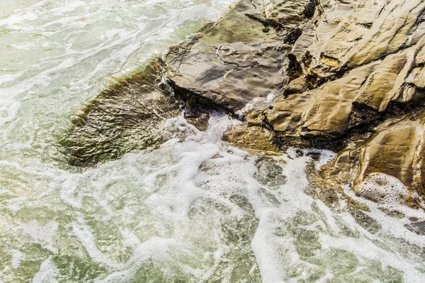 Fundo de rocha oceânica — Fotografia de Stock