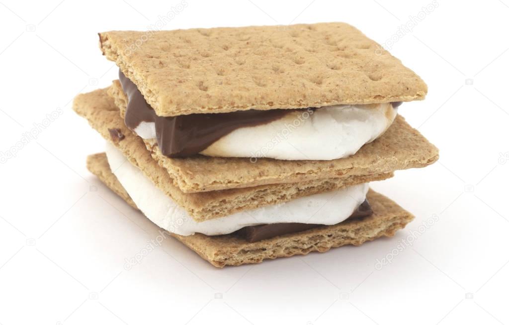 Isolated Smore Snack