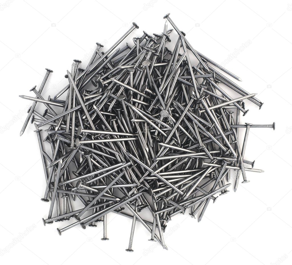 Isolated Pile of Nails