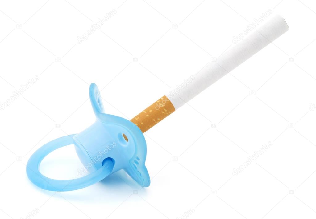 Pacifier With A Cigarette