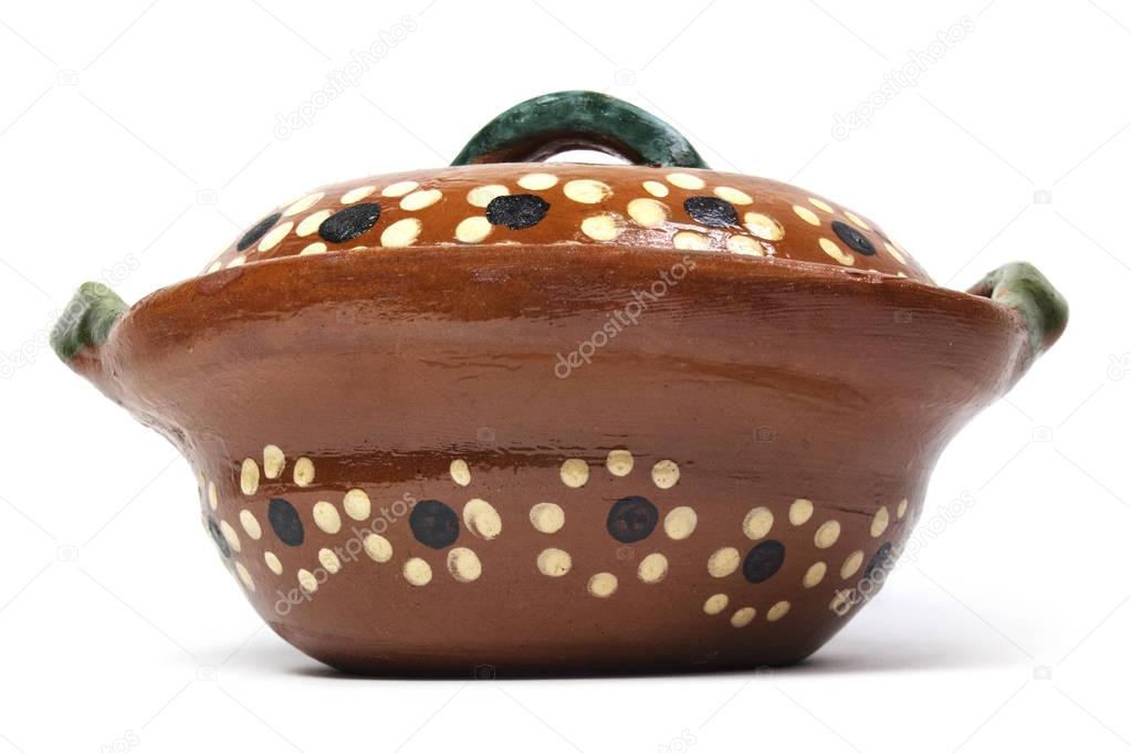 Isolated Pottery Dish Plate