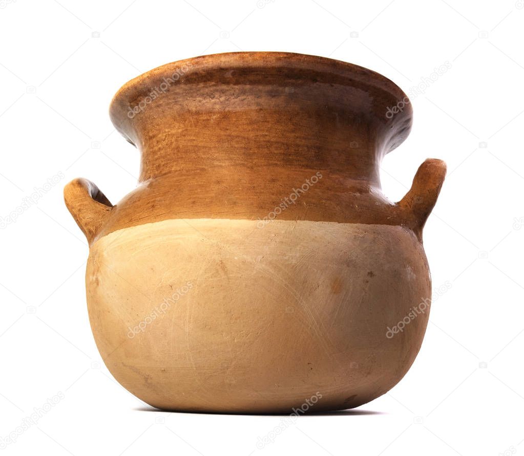 Isolated Clay Pot