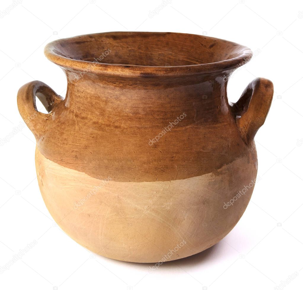 Isolated Clay Pot