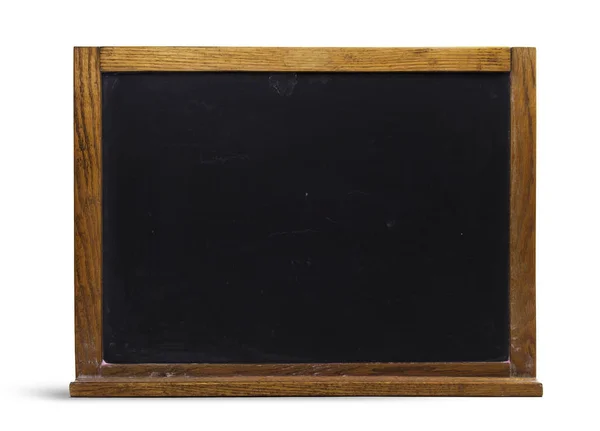Geïsoleerde Oude Houten Schoolbord — Stockfoto