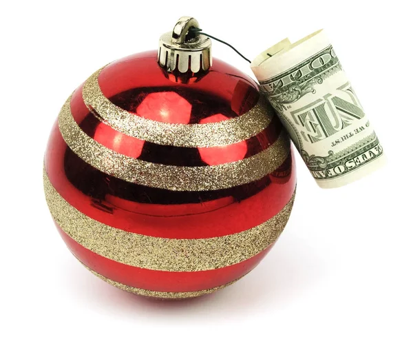 Isolated Ornament One Dollar Stock Image