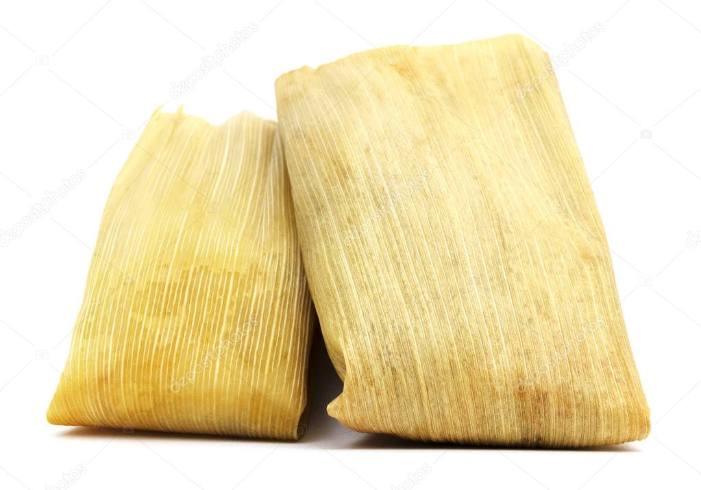 Isolated Tamales On White