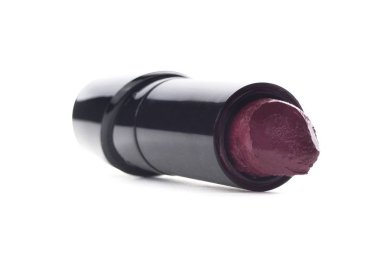 Beyaz izole kırmızı ruj.