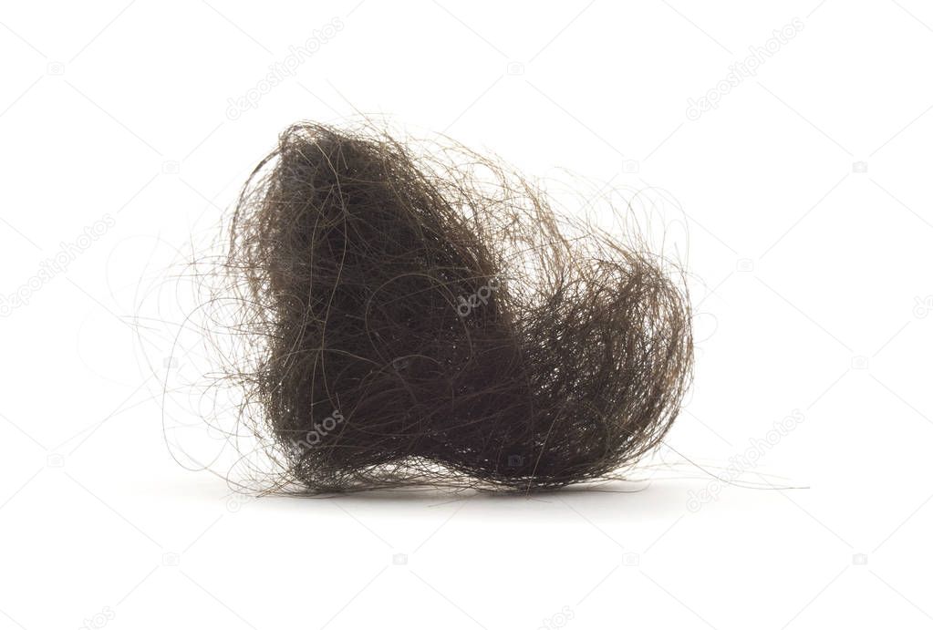 Isolated Pile Of Hair