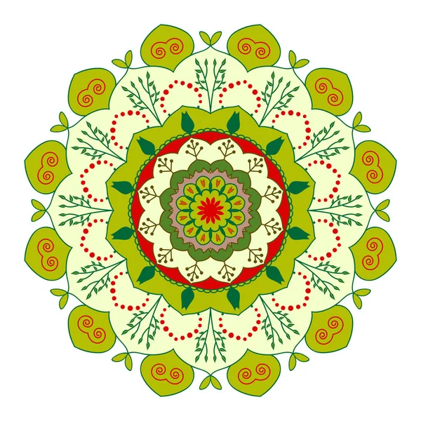 Juego Diseño Tribal Mandala Elementos Decorativos Vintage Tarjetas Visita Ornamentales — Vector de stock